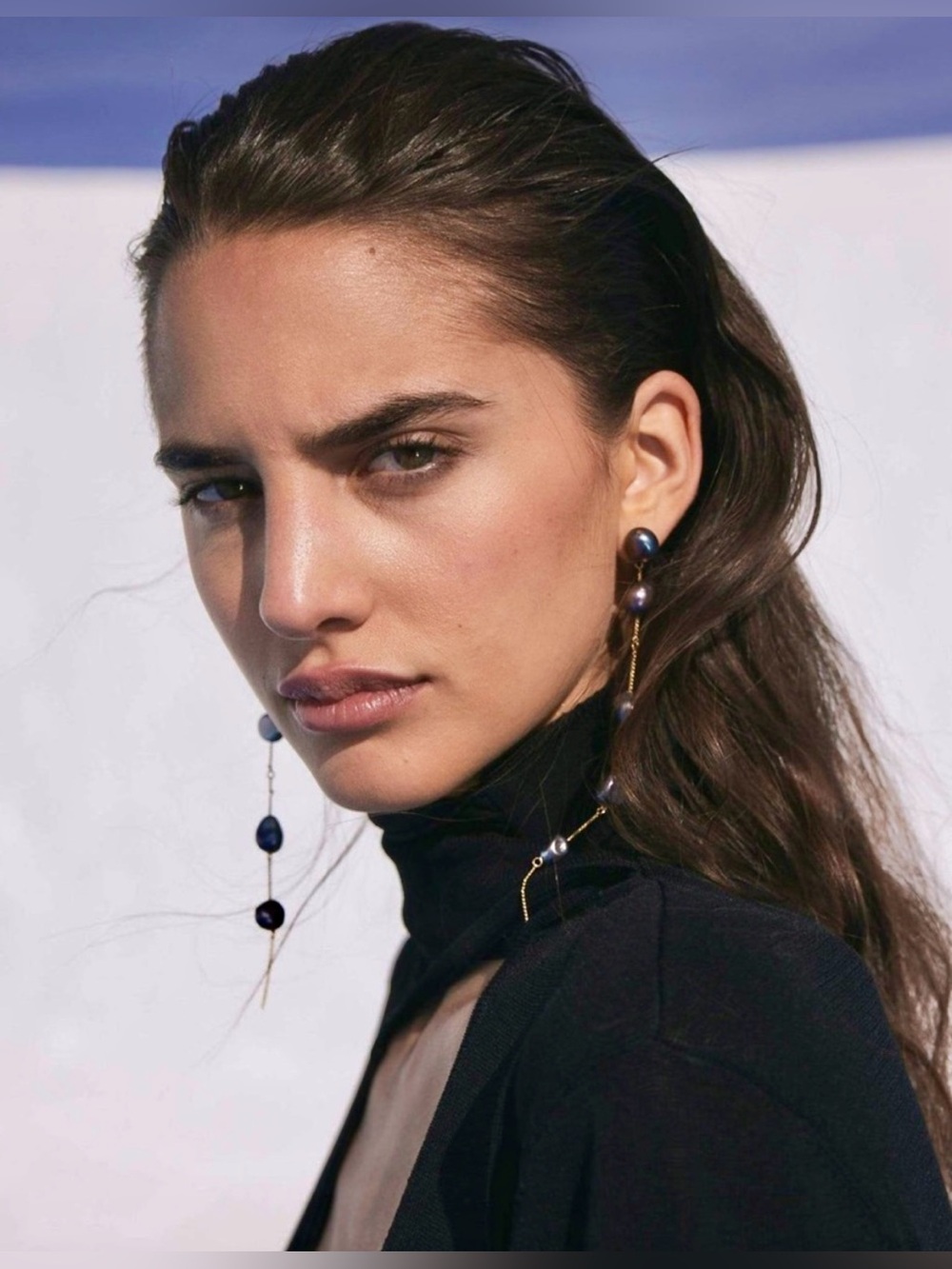 Cult Gaia Atum Black Freshwater Pearl Earrings
